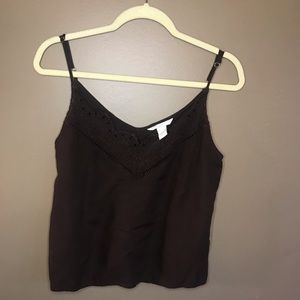 H&M dark brown tank top size 6